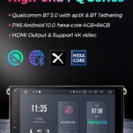 PX6 PQ Hexa-Core Upgraded to Android 10.0 with Qualcomm BT with aptX & BT Tethering