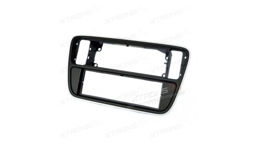 VW, Skoda, Seat Panio Black Single Din Fascia Panel Fascia Surround Adaptor Plate