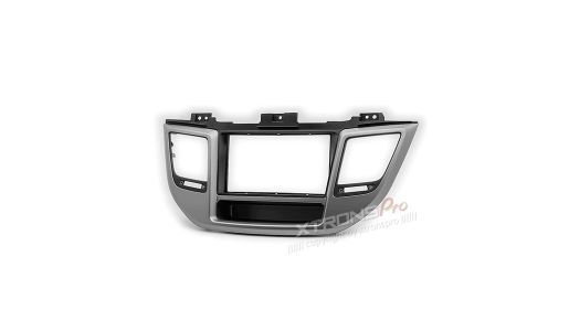 Car Stereo Radio Double Din Fascia Panel Adapter for HYUNDAI Tucson 2015+ (Left wheel / with pocket)