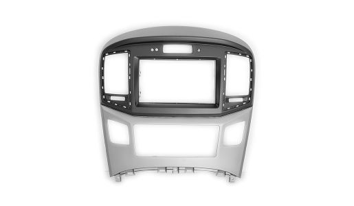 Black&Silver Double Din Stereo Fascia Fitting Kit for HYUNDAI H-1 Starex,i800,iLoad,iMax 2015+ 