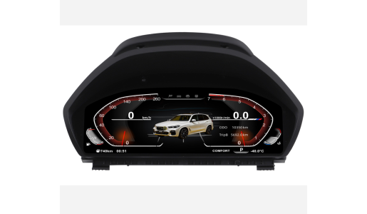 12.3" Standard Instrument Cluster With Tachometer for BMW 5 Series Support HUD Functionality Fiber Optic Connectivity