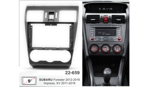 fascia panel for SUBARU Forester 2012-2016; Impreza 2011-2016; XV 2011-2016