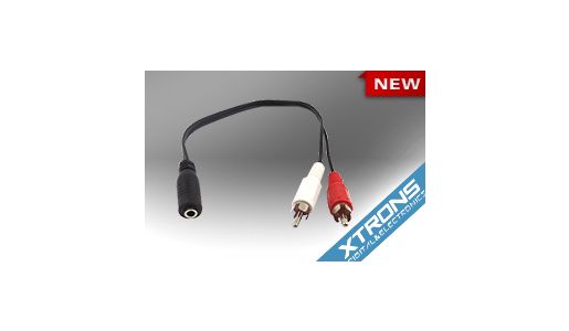 29cm 3.5mm Jack Female To 2x RCA Male Phono Adapter Splitter Cable