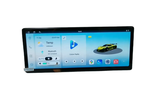 12.3 Inch 8+128GB Universal Android Car Stereo Unisoc 7865 2400x900P QLED IPS Dual BT AKM 7604 Gyro Optical/Coaxial/RCA 4V Output