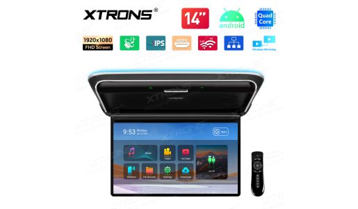 14" Quad Core 2+32GB FHD IPS Screen Ultra Narrow Bezel Android 12 Car Roof TV Multimedia Player