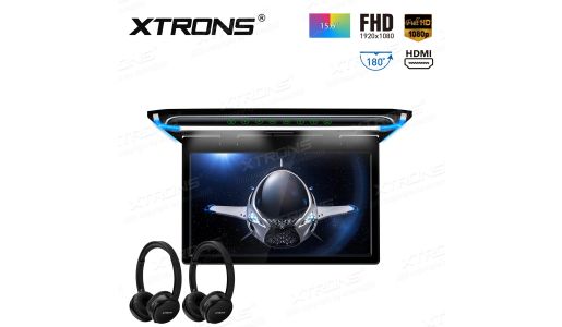 15.6" 1080P Video FHD Digital TFT Monitor Ultra-thin Car Roof  Mounted with HDMI Port