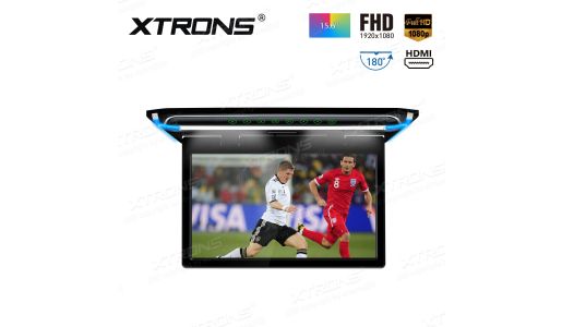 15.6" 1080P Video FHD Digital TFT Monitor Ultra-thin Car Roof  Mounted with HDMI Port