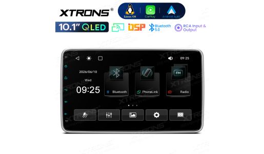 10.1 Inch Single Din Universal Linux Car Stereo With CarPlay and Android Auto