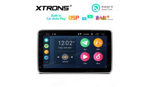 10.1 inch Adjustable Screen Car Multimedia Navigation System with Built-in Wired CarAutoPlay
