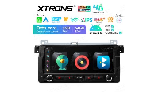 8.8 inch Octa-Core Android Car Stereo Multimedia Player with 1280*480 HD Screen Custom Fit for BMW/Rover/MG
