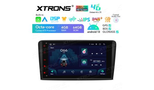 8 inch Octa-Core Android Car Stereo Multimedia Player with 1280*720 HD Screen Custom Fit for Audi