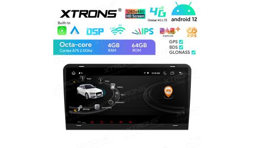 8.8 inch Octa-Core Android Navigation Car Stereo Multimedia Player with 1280*480 HD Screen Custom Fit for Audi