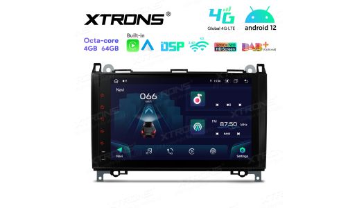 9 inch Octa Core 4GB RAM + 64GB ROM Android Car Stereo Multimedia Player with Built-in CarPlay and Android Auto and DSP with 1280*720 HD Screen Custom Fit for Mercedes-Benz
