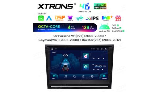 8 inch Octa Core 4+128GB 1280x720 HD IPS Screen Android Car Stereo Multimedia Player for Porsche 911 (997)/Cayman (987)/Boxster (987)