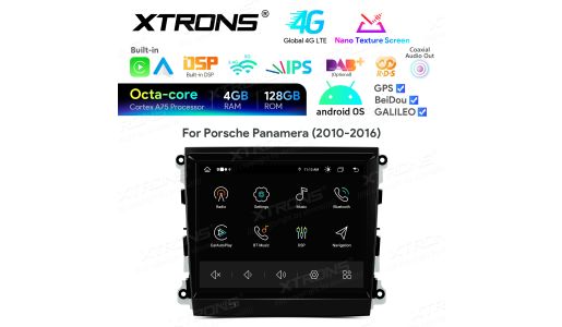 8" Octa Core 4+128GB Nano Texture Screen DSP 4G Android Car Stereo Multimedia Player for Porsche Panamera 2010-2016 With 4.0 Optical Fiber Box