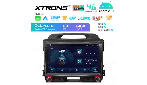 9 inch Android Octa Core 4GB RAM + 64GB ROM Car Stereo Multimedia Player with 1280*720 HD Screen Custom Fit for Kia