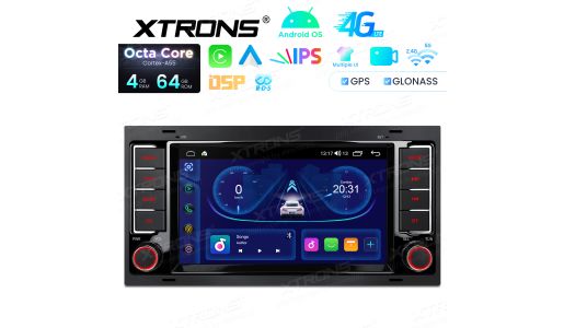 7 inch Octa Core Android Navigation Car Stereo 4G LTE 4+64GB DSP RDS IPS Display for Volkswagen Touareg