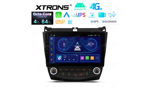 10.1 Inch Android Octa Core Navigation Car Stereo 4+64GB Built-in 4G LTE DSP RDS IPS Screen for HONDA Accord Left-hand Driving