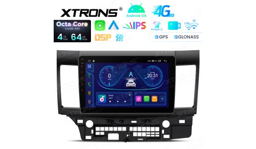 10.1 Inch OCTA CORE 4+64GB Android Navigation Car Stereo Built-in 4G LTE EQ DSP IPS Display for Mitsubishi/Proton