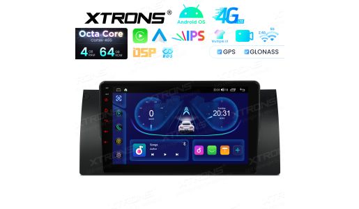 9 Inch Octa Core 4+64GB Android Navigation Car Stereo Multiple UI Built-in 4G LTE EQ DSP for BMW X5 E53