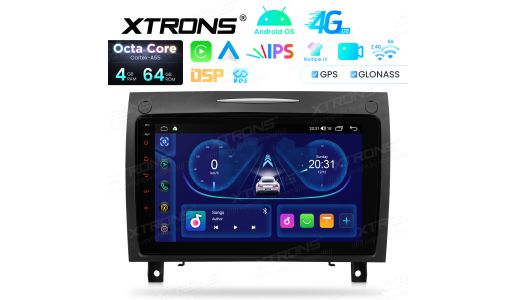 9 Inch Octa Core 4+64GB Android Navigation Car Stereo EQ DSP 4G LTE IPS Display for Mercedes-Benz