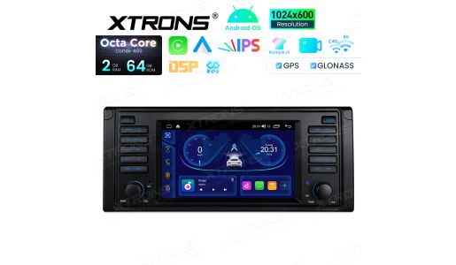 7 Inch Octa Core 64GB IPS Display EQ DSP Multiple UI Android Navigation Car Stereo for BMW E39/E39 M5/7 Series E38