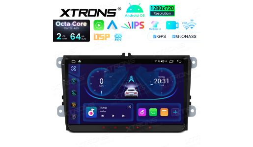 9 Inch Octa Core 64GB IPS Display EQ DSP Multiple UI Android Navigation Car Stereo for VW/Skoda/SEAT