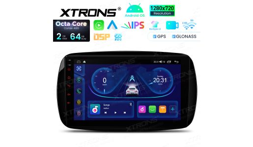 9 Inch Octa Core 64GB IPS Display EQ DSP Multiple UI Android Navigation Car Stereo for Smart Fortwo Coupe/ Cabrio 2015-2018