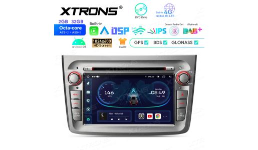 7 inch Android Octa-Core Car DVD Player Navigation System Custom Fit for Alfa Romeo