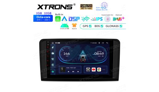 9 inch Android Octa-Core Navigation Car Stereo with 1280*720 HD Screen Custom Fit for Mercedes-Benz