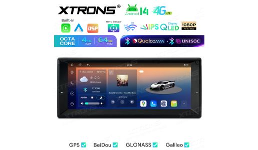 10.25 Inch UNISOC 7865 4+64GB QLED Screen AKM DSP Global 4G Dual Bluetooth Gyro Android Car Stereo Navigation System Custom fit for BMW E38/E39 