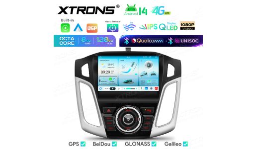 9 Inch UNISOC 7865 8+128GB Global 4G AKM DSP Dual Bluetooth QLED Screen Android Car Stereo Navigation System for Ford Focus 2012-2017