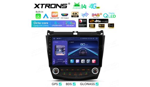 10.1 inch Octa core Car Android Navigation System 8+256GB QLED IPS Display built-in DTS Digital Sound DSP Custom Fit for HONDA