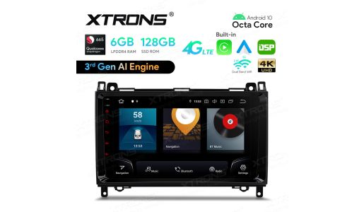 9 inch Qualcomm Snapdragon 665 AI Solution Android 10.0 Octa Core 6GB RAM + 128GB ROM Car Stereo Navigation System (4G LTE*) Custom Fit for Mercedes-Benz