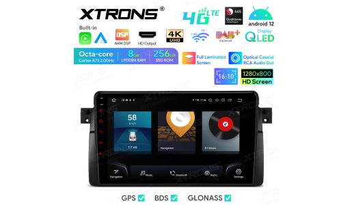 9 inch Qualcomm Snapdragon 665 AI Solution Android Octa-Core 8GB RAM + 256GB ROM Car Navigation System (4G LTE*) Custom Fit for BMW/Rover/MG