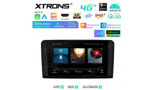 9 inch Qualcomm Snapdragon 665 AI Solution Android Octa-Core 8GB RAM + 256GB ROM Car Navigation System (4G LTE*) Custom Fit for Mercedes-Benz