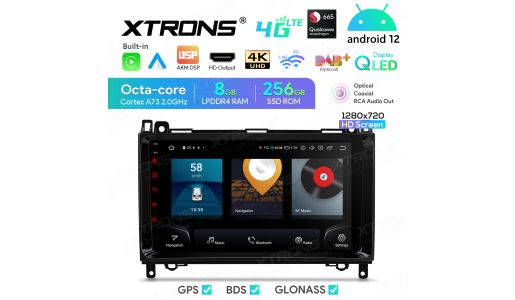 9 inch Qualcomm Snapdragon 665 AI Solution Android Octa-Core 8GB RAM + 256GB ROM Car Navigation System (4G LTE*) Custom Fit for Mercedes-Benz