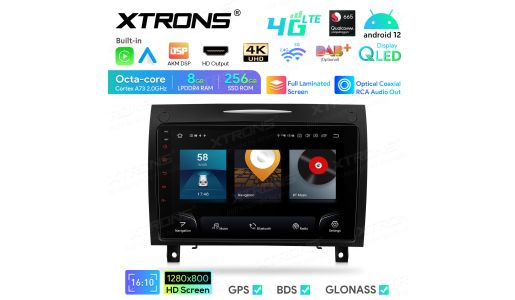 9 inch Qualcomm Snapdragon 665 AI Solution Android Octa-Core 8GB RAM + 256GB ROM Car Navigation System (4G LTE*) Custom Fit for Mercedes-Benz