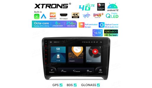 9 inch Qualcomm Snapdragon 665 AI Solution Android Octa-Core 8GB RAM + 256GB ROM Car Navigation System (4G LTE*) Custom Fit for Audi TT