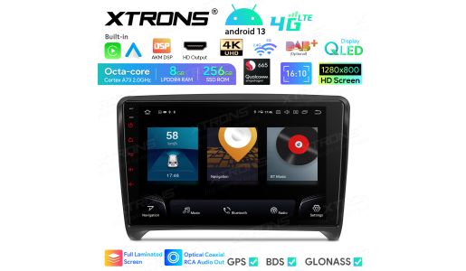 9 inch Qualcomm Snapdragon 665 AI Solution Android Octa-Core 8GB RAM + 256GB ROM Car Navigation System (4G LTE*) Custom Fit for Audi TT