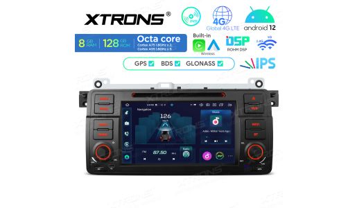 7 inch IPS Display Android Car Stereo Multimedia Player Octa core Processor 8GB RAM & 128GB ROM Custom Fit for BMW, Rover and MG