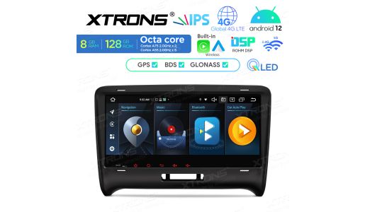 8.8 inch QLED Display Android Car Stereo Multimedia Player Octa core Processor 8GB RAM & 128GB ROM Custom Fit for Audi TT