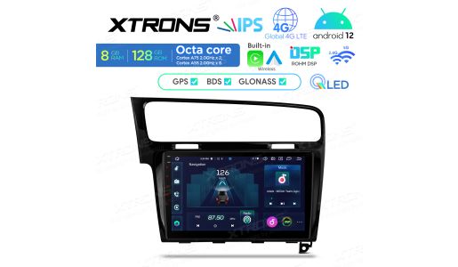 10.1 inch QLED Display Android Car Stereo Multimedia Player Octa core Processor 8GB RAM & 128GB ROM Custom Fit for Volkswagen (Left Hand Drive Vehicles ONLY)