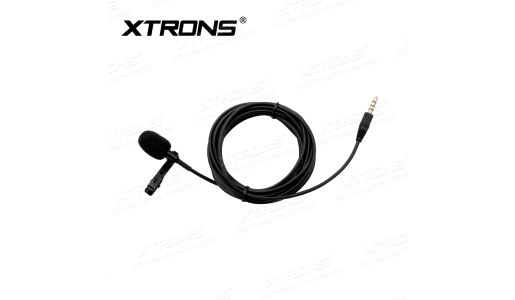 Noise-Resistant Clip-on Microphone with 2.95m Cable