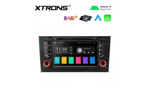 7 inch Android 10.0 Infotainment System Double DIN Multimedia Car Stereo Custom Fit for Audi