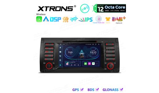 7 inch Android Car DVD Player Navigation System With Built-in CarPlay and Android Auto and DSP Custom Fit for BMW