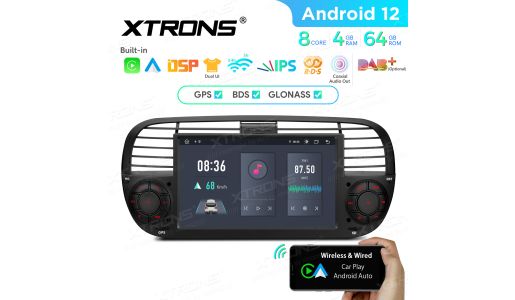 7 inch Android Octa-Core Car Stereo Multimedia Player with 4GB+64GB Custom Fit for Fiat
