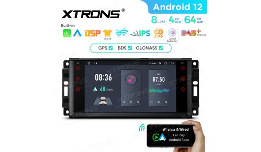 7 inch Android Octa Core 4GB+64GB Car Stereo Multimedia Player Custom Fit for Jeep | Dodge | Chrysler