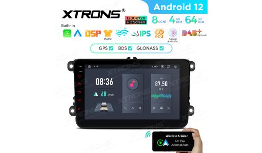 8 inch Android Octa Core 4GB+64GB Car Stereo Multimedia Player Custom Fit for VW, Skoda and SEAT