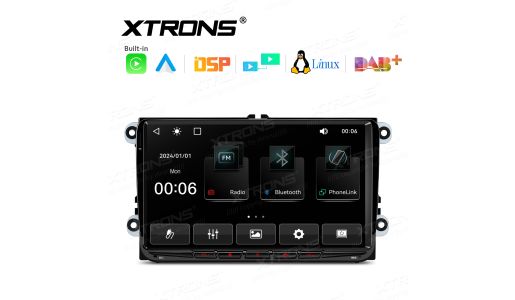 9 Inch Linux OS Car Stereo Multimedia Player Built-in Automotive-grade DAB+ Custom Fit for VW / SEAT / SKODA